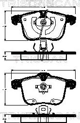 Triscan 8110 24026 - Kit de plaquettes de frein, frein à disque cwaw.fr