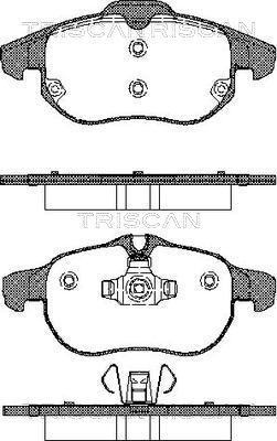 Triscan 8110 24020 - Kit de plaquettes de frein, frein à disque cwaw.fr