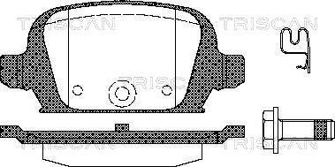 Triscan 8110 24021 - Kit de plaquettes de frein, frein à disque cwaw.fr