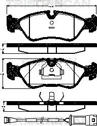 Triscan 8110 24891 - Kit de plaquettes de frein, frein à disque cwaw.fr