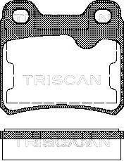 Triscan 8110 24892 - Kit de plaquettes de frein, frein à disque cwaw.fr