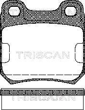 Triscan 8110 24865 - Kit de plaquettes de frein, frein à disque cwaw.fr