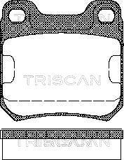 Triscan 8110 24866 - Kit de plaquettes de frein, frein à disque cwaw.fr