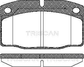 Triscan 8110 24234 - Kit de plaquettes de frein, frein à disque cwaw.fr