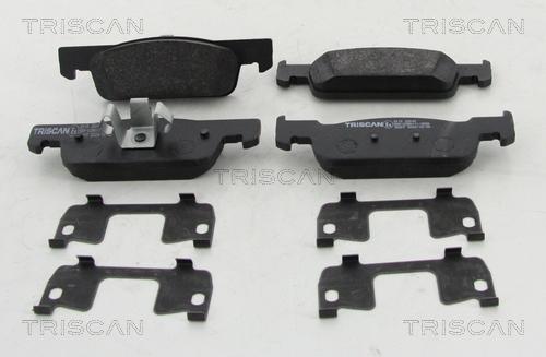 Triscan 8110 25044 - Kit de plaquettes de frein, frein à disque cwaw.fr