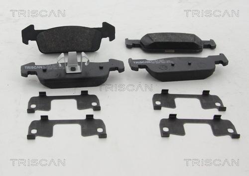 Triscan 8110 25045 - Kit de plaquettes de frein, frein à disque cwaw.fr