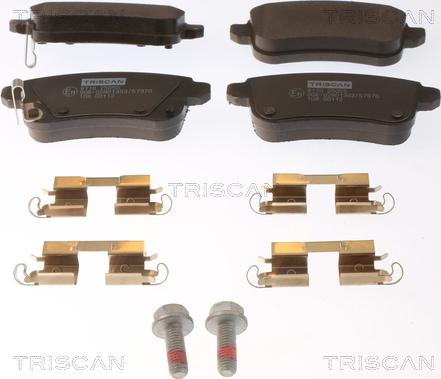 Triscan 8110 25055 - Kit de plaquettes de frein, frein à disque cwaw.fr