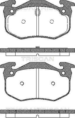 Triscan 8110 25001 - Kit de plaquettes de frein, frein à disque cwaw.fr