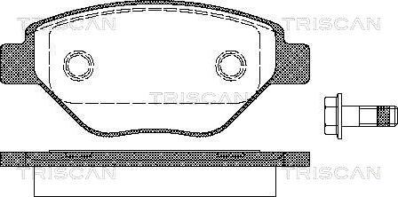 Triscan 8110 25019 - Kit de plaquettes de frein, frein à disque cwaw.fr