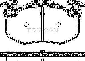 Triscan 8110 25018 - Kit de plaquettes de frein, frein à disque cwaw.fr