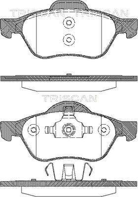 Triscan 8110 25013 - Kit de plaquettes de frein, frein à disque cwaw.fr