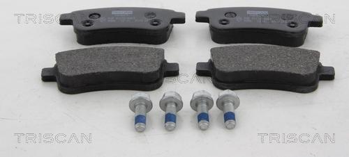 Triscan 8110 25034 - Kit de plaquettes de frein, frein à disque cwaw.fr