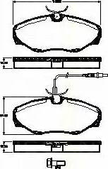 Triscan 8110 25024 - Kit de plaquettes de frein, frein à disque cwaw.fr