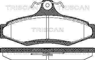 Triscan 8110 21004 - Kit de plaquettes de frein, frein à disque cwaw.fr