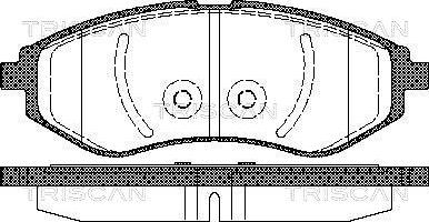 Triscan 8110 21005 - Kit de plaquettes de frein, frein à disque cwaw.fr