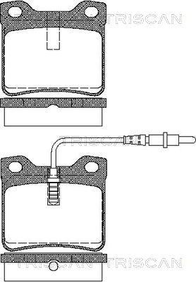 Triscan 8110 28941 - Kit de plaquettes de frein, frein à disque cwaw.fr