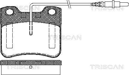 Triscan 8110 28958 - Kit de plaquettes de frein, frein à disque cwaw.fr