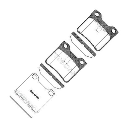 Triscan 8110 28004 - Kit de plaquettes de frein, frein à disque cwaw.fr