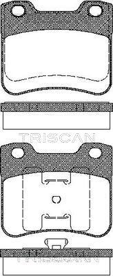 Triscan 8110 28005 - Kit de plaquettes de frein, frein à disque cwaw.fr