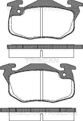 Triscan 8110 28006 - Kit de plaquettes de frein, frein à disque cwaw.fr