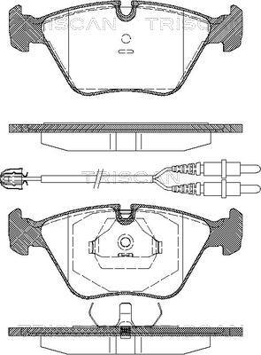 Triscan 8110 28001 - Kit de plaquettes de frein, frein à disque cwaw.fr