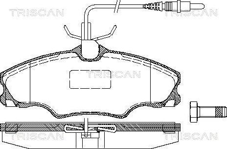 Triscan 8110 28002 - Kit de plaquettes de frein, frein à disque cwaw.fr