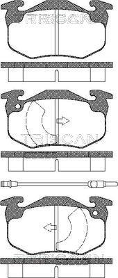 Triscan 8110 28034 - Kit de plaquettes de frein, frein à disque cwaw.fr