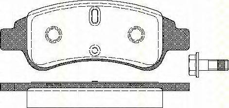 Triscan 8110 28030 - Kit de plaquettes de frein, frein à disque cwaw.fr