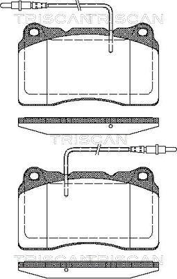 Triscan 8110 28032 - Kit de plaquettes de frein, frein à disque cwaw.fr