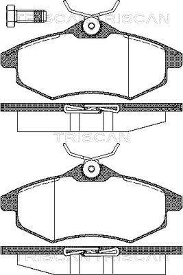 Triscan 8110 28026 - Kit de plaquettes de frein, frein à disque cwaw.fr