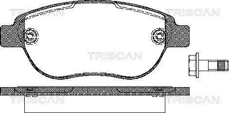 Triscan 8110 28022 - Kit de plaquettes de frein, frein à disque cwaw.fr