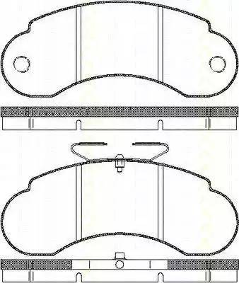 Triscan 8110 23964 - Kit de plaquettes de frein, frein à disque cwaw.fr