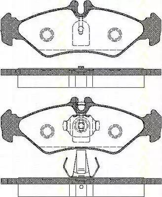 Triscan 8110 23009 - Kit de plaquettes de frein, frein à disque cwaw.fr