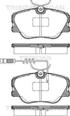 Triscan 8110 23001 - Kit de plaquettes de frein, frein à disque cwaw.fr