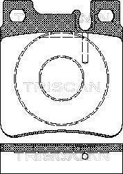 Triscan 8110 23003 - Kit de plaquettes de frein, frein à disque cwaw.fr