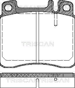 Triscan 8110 23002 - Kit de plaquettes de frein, frein à disque cwaw.fr