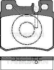 Triscan 8110 23007 - Kit de plaquettes de frein, frein à disque cwaw.fr