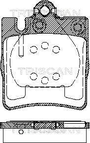 Triscan 8110 23019 - Kit de plaquettes de frein, frein à disque cwaw.fr