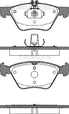 Triscan 8110 23014 - Kit de plaquettes de frein, frein à disque cwaw.fr