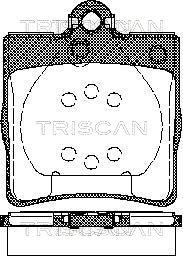 Triscan 8110 23018 - Kit de plaquettes de frein, frein à disque cwaw.fr