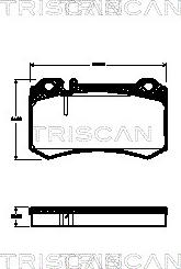 Triscan 8110 23039 - Kit de plaquettes de frein, frein à disque cwaw.fr