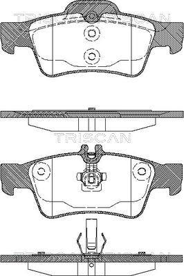 Triscan 8110 23036 - Kit de plaquettes de frein, frein à disque cwaw.fr