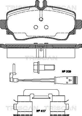 HELLA T5168 - Kit de plaquettes de frein, frein à disque cwaw.fr