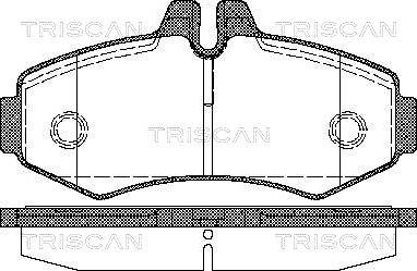 Triscan 8110 23020 - Kit de plaquettes de frein, frein à disque cwaw.fr