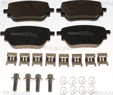 Triscan 8110 232002 - Kit de plaquettes de frein, frein à disque cwaw.fr