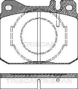 Triscan 8110 23238 - Kit de plaquettes de frein, frein à disque cwaw.fr