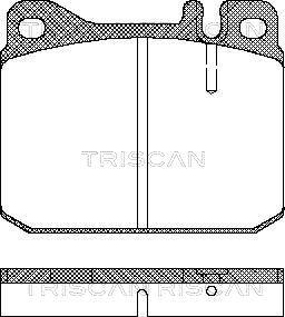 Triscan 8110 23222 - Kit de plaquettes de frein, frein à disque cwaw.fr