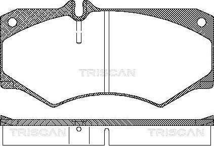 Triscan 8110 23774 - Kit de plaquettes de frein, frein à disque cwaw.fr