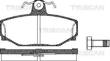 Triscan 8110 27919 - Kit de plaquettes de frein, frein à disque cwaw.fr