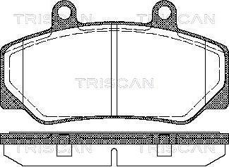 Triscan 8110 27935 - Kit de plaquettes de frein, frein à disque cwaw.fr